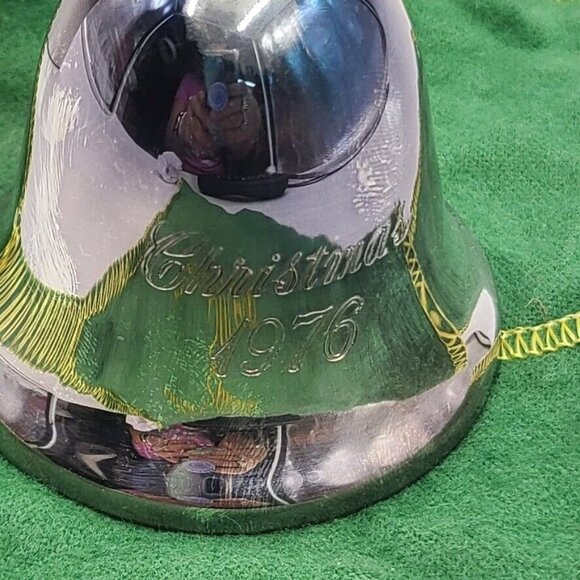 Vintage Reed & Barton Silver Plate Bell Engraved Christmas 1976 - Picture 5 of 9
